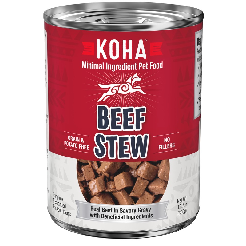 Koha Minimal Ingredient Stews Wet Dog Food - Beef - 12.7oz Can