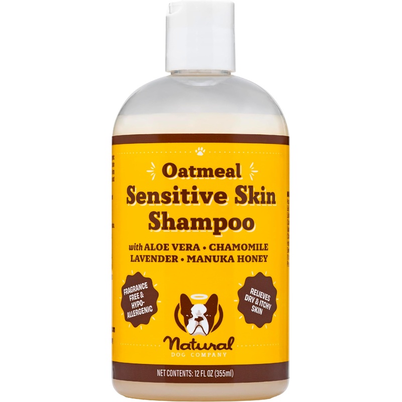 Natural Dog Company Oatmeal Sensitive Skin Shampoo For Dogs 12oz