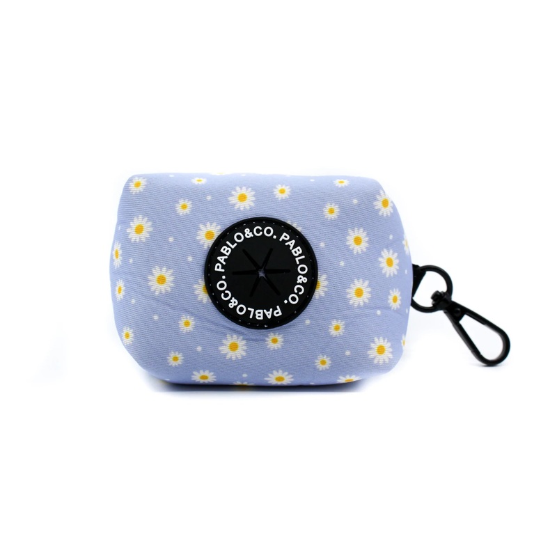 Pablo & Co Poop Bag Holder Blue Daisy