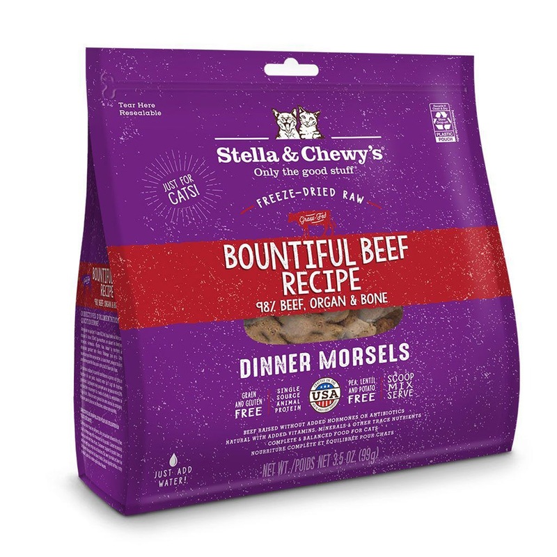 Stella & Chewy's Dinner Morsels Freeze-Dried Raw Cat Food - Beef - 3.5oz Bag