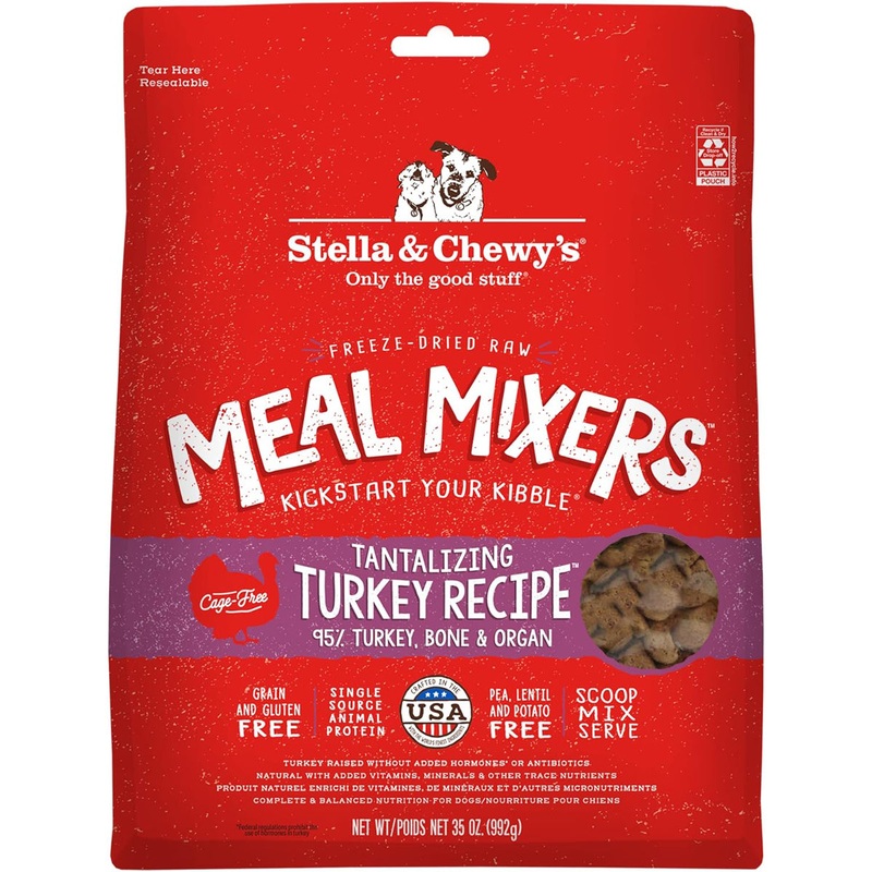 Stella & Chewy's Freeze-Dried Meal Mixers Turkey Dog Food 35oz