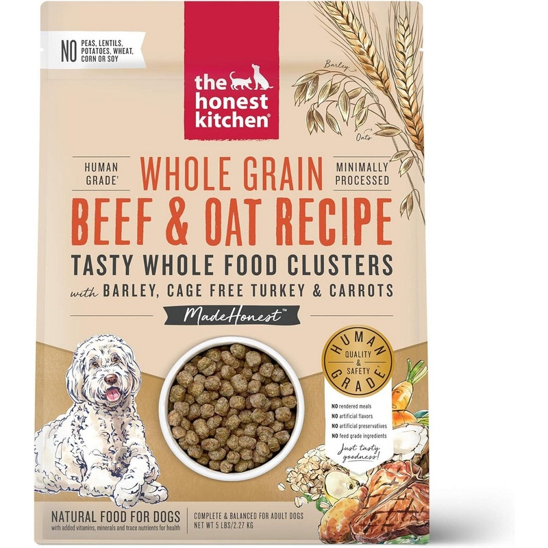The Honest Kitchen Grain Free Beef Whole Food Clusters - Dry Dog Food - 5lb Bag