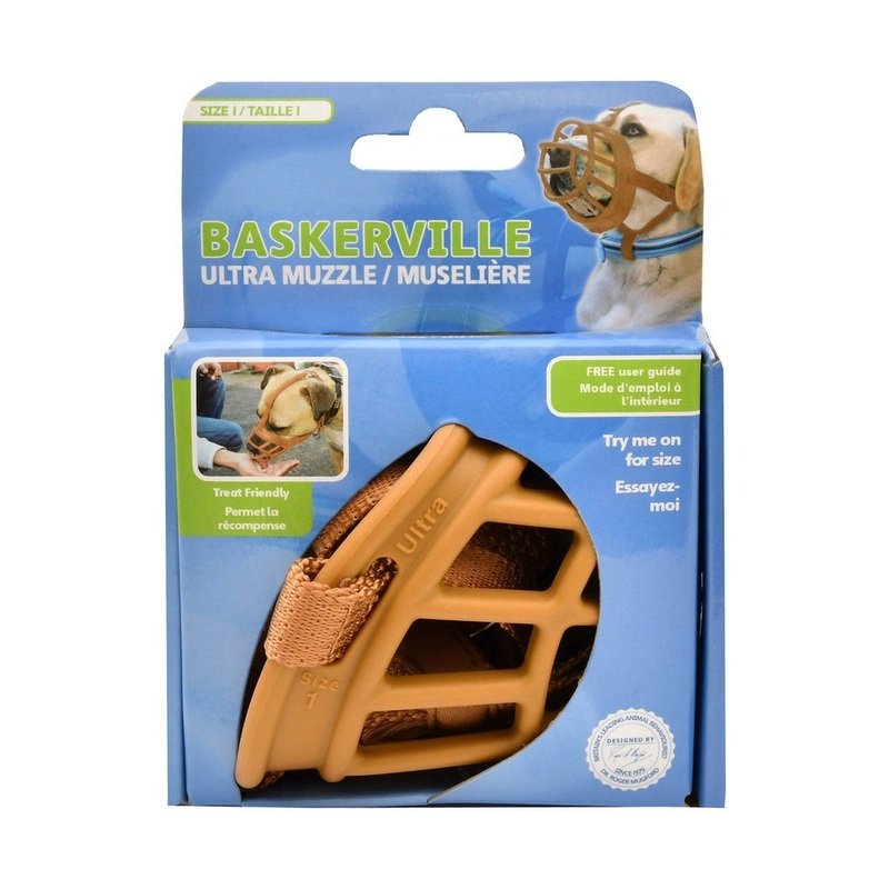 Baskerville Ultra Muzzle Tan Size 1