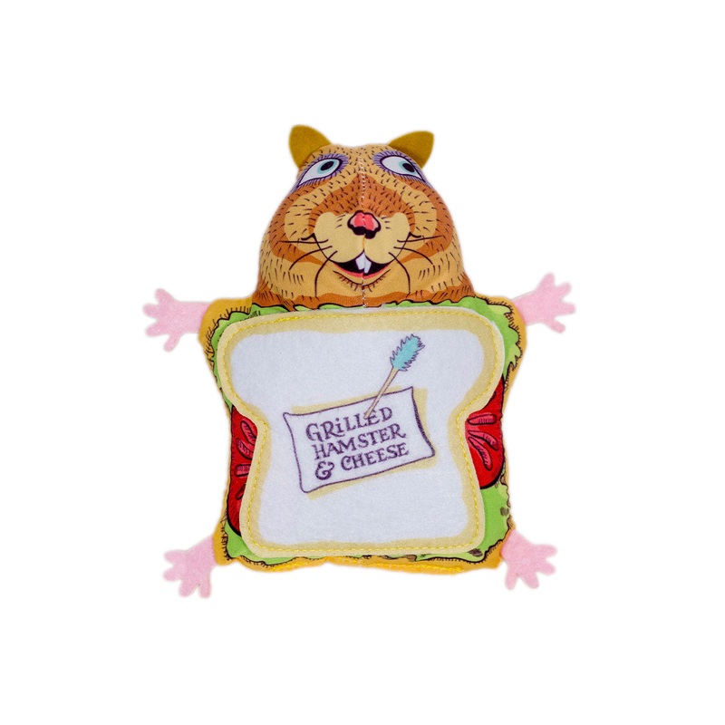 Fluffys Snack Bar Grilled Hamster & Cheese Cat Toy