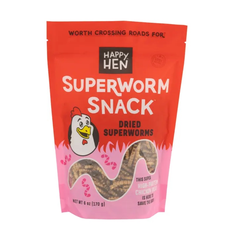 Happy Hen Treats Superworm Snack for Chicken 6oz