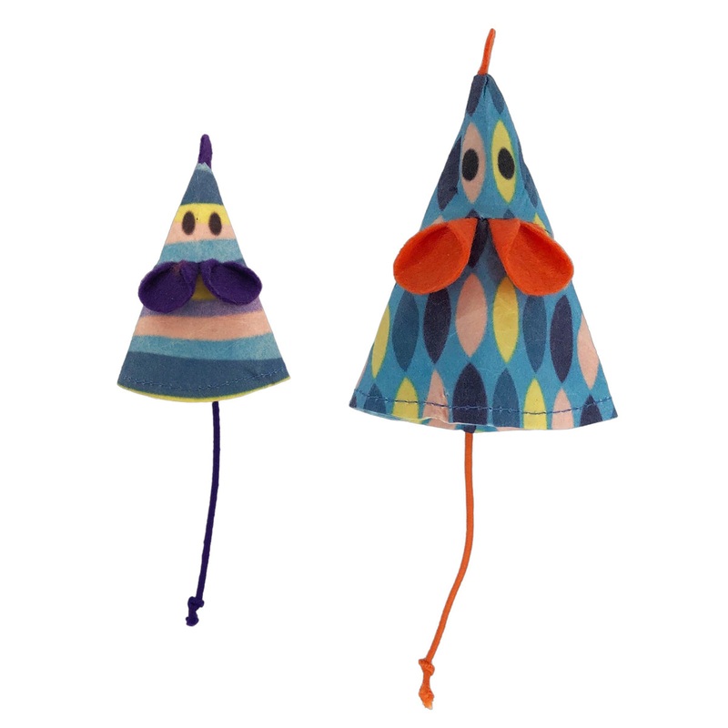 KONG Bat-A-Bout Vibez Mouse Cat Toys - 2 Pack