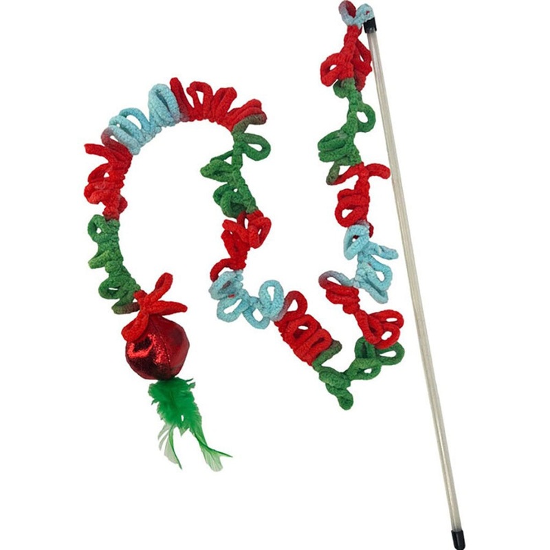 KONG Holiday Teaser Wand Cat Toy