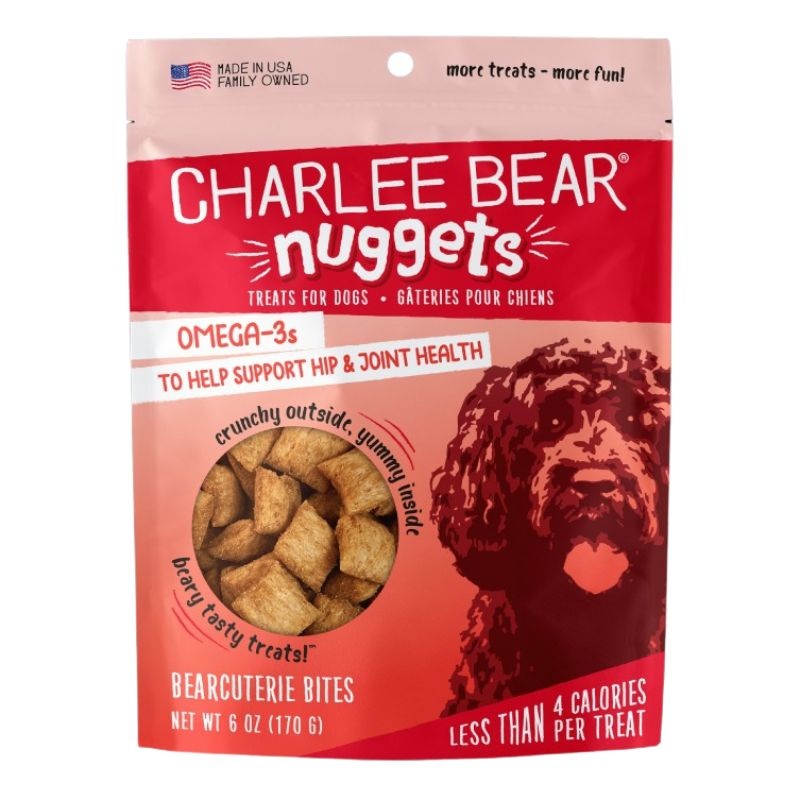 Charlee Bear Nuggets Hip & Joint BearCuterie Bites Dog Treats 6oz
