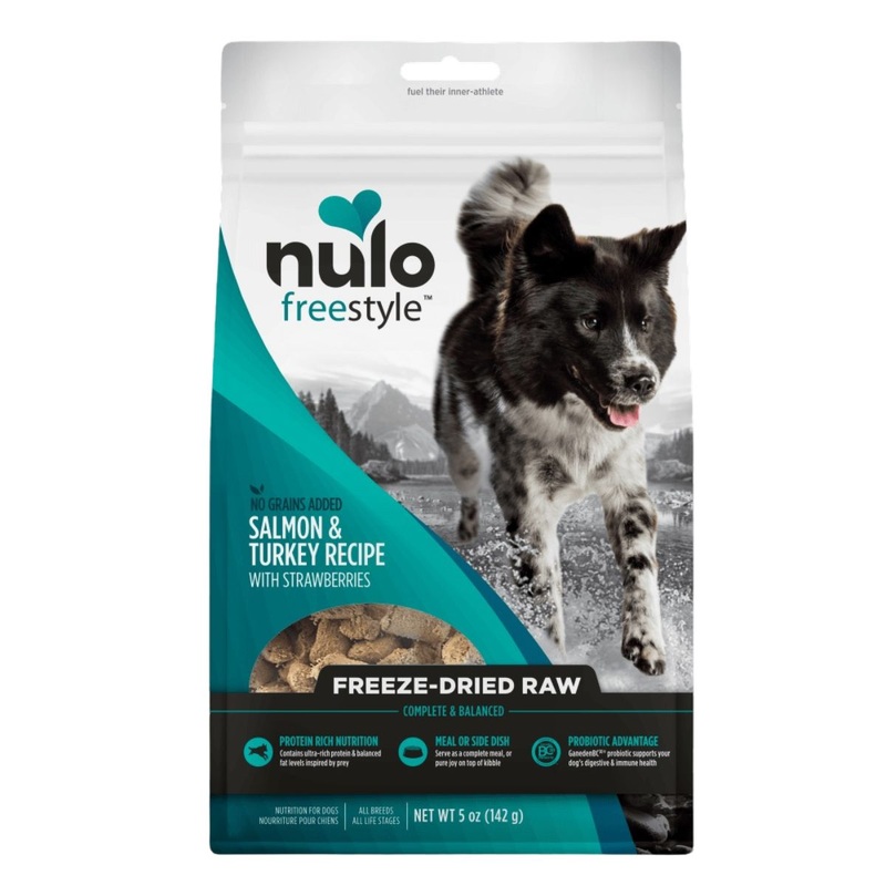 Nulo Freeze-Dried Raw Dog Food - Turkey & Salmon, 18oz Bag