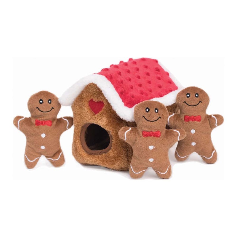 ZippyPaws HOLIDAY BURROW Gingerbread House
