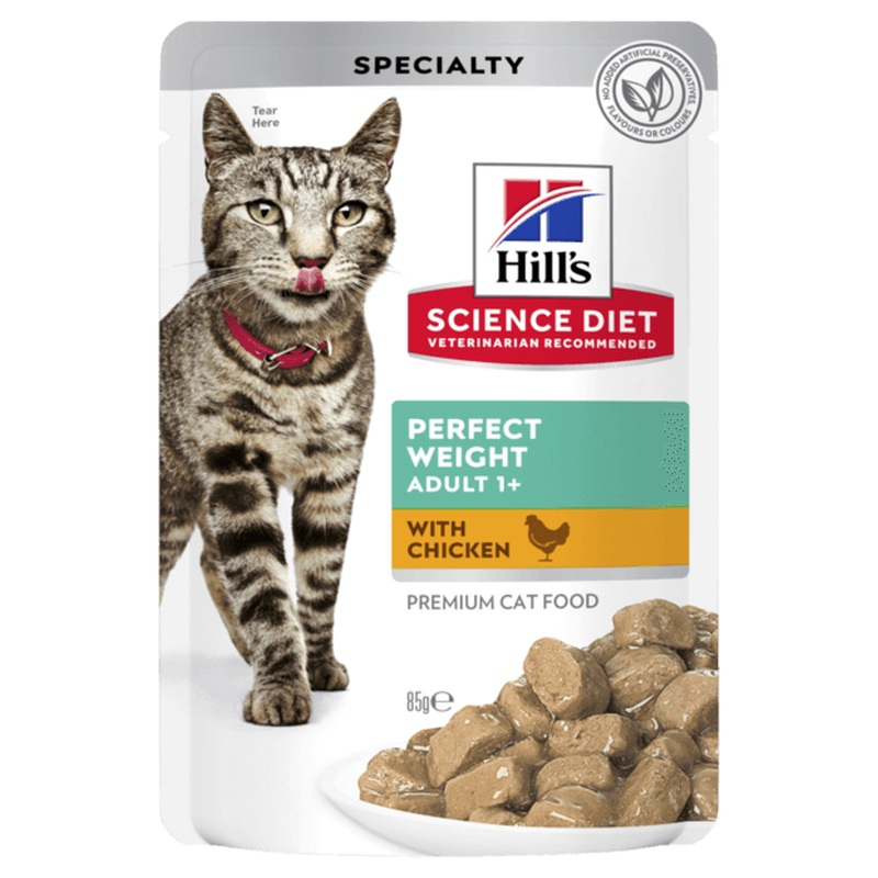 Hills Science Diet Cat Adult Perfect Weight Chicken Pouch 85g