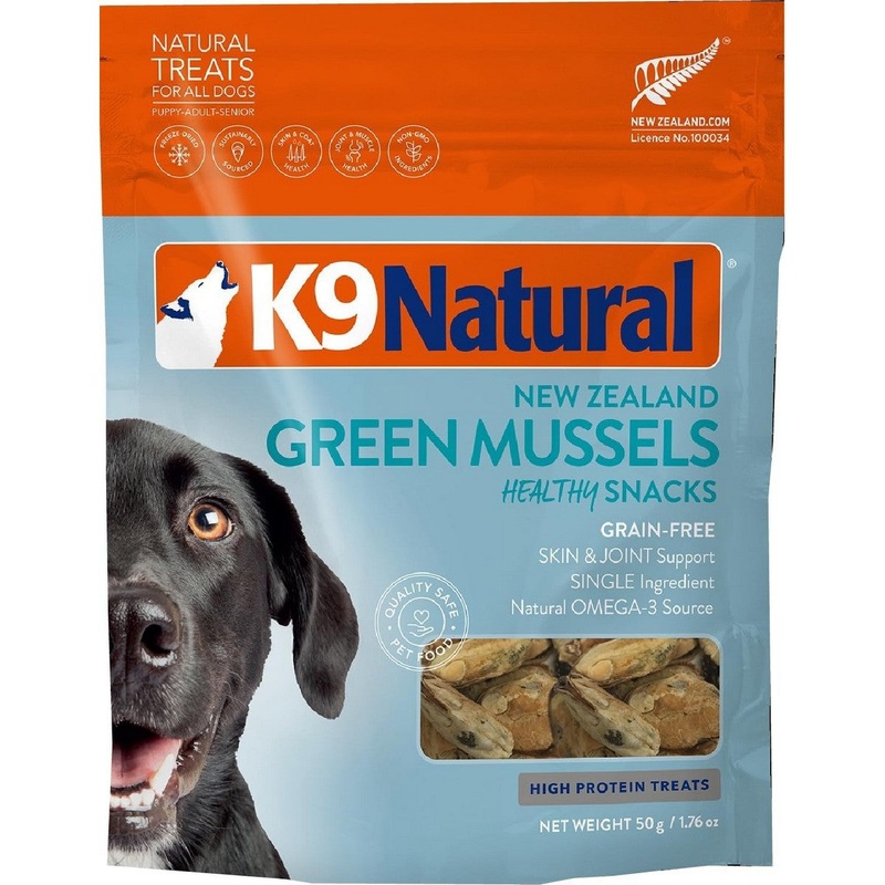 K9 Natural Green Mussels Healthy Snacks Dog Treats 1.76oz