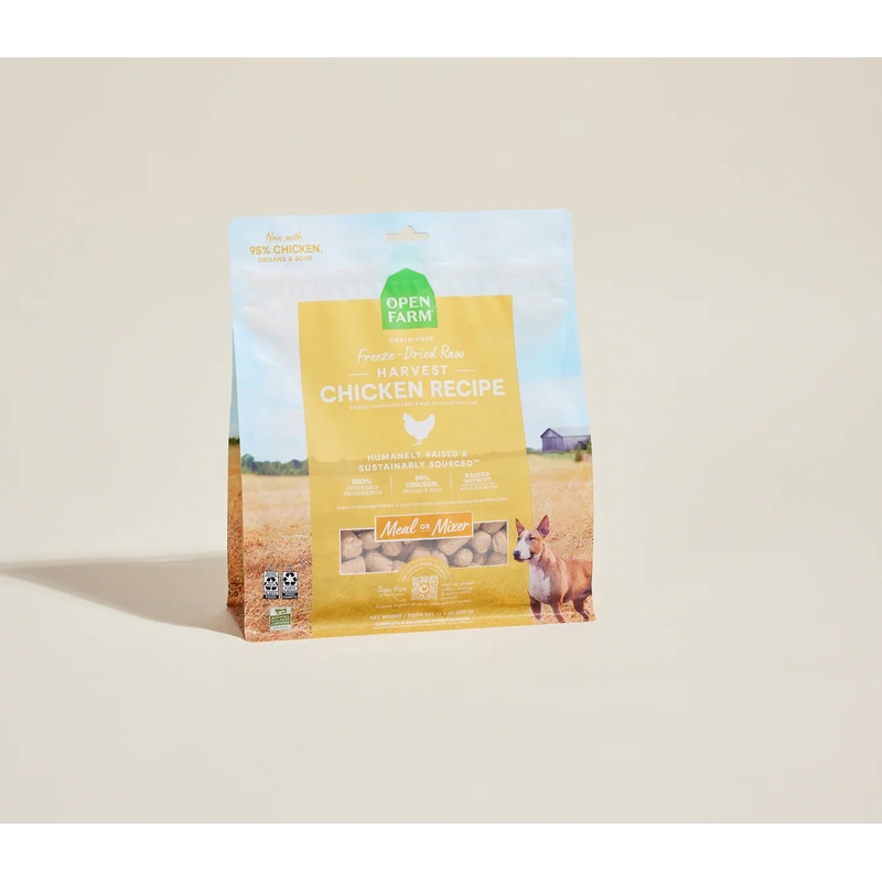 Open Farm Freeze Dried Raw Dog Food Morsels - Harvest Chicken - 31.5oz Pouch