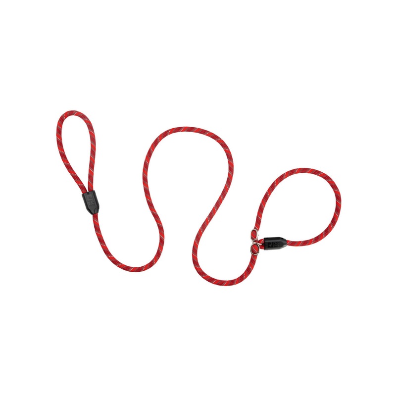 RC PETS Dog Rope Slip Leash, Red, 1/2"X5'