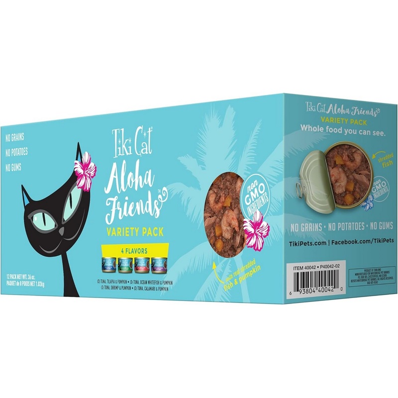 Tiki Cat Aloha Friends Variety Pack 3oz 12 Pack