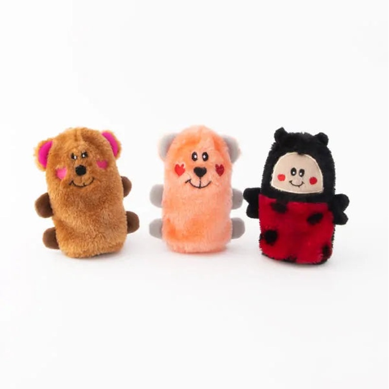 ZippyPaws VALENTINES SQUEAKIE BUDDIES 3 Pack 14x7.5x5cm