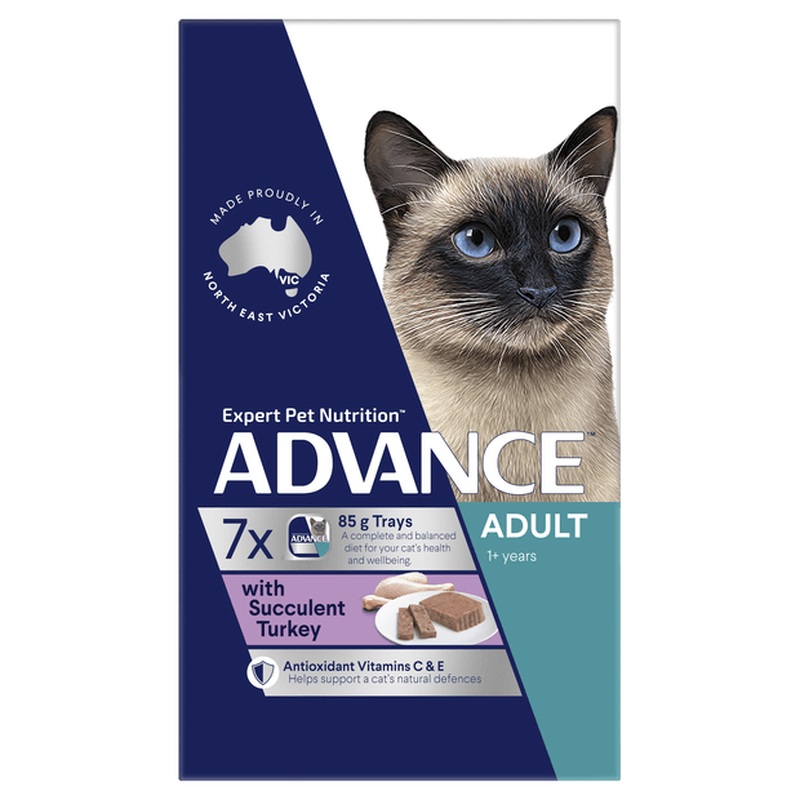 Advance Adult Cat Succulent Turkey Wet Food Trays