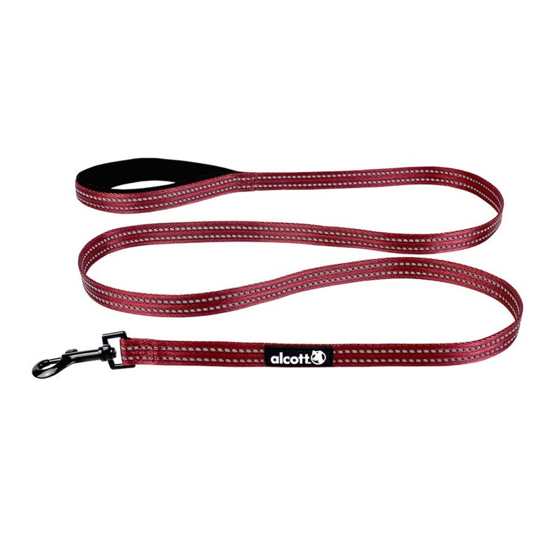 Alcott Adventure Dog Leash - Small 6' - Dark Red