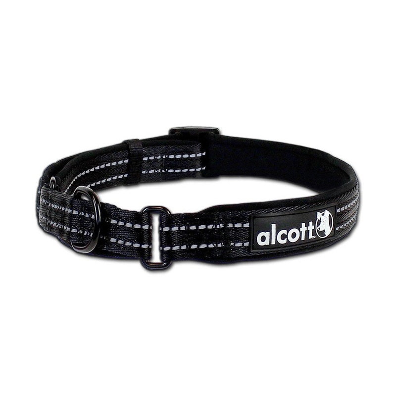 Alcott Martingale Dog Collar - Large 1" x 18-26" - Black