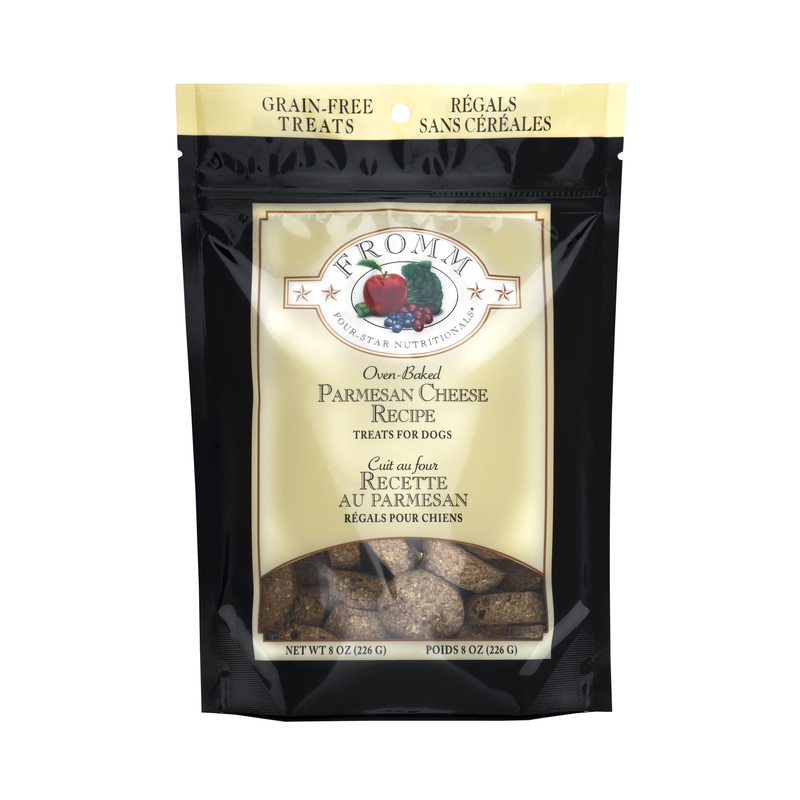 Fromm Four-Star Dog Treats - Parmesan Cheese - 8oz Pouch