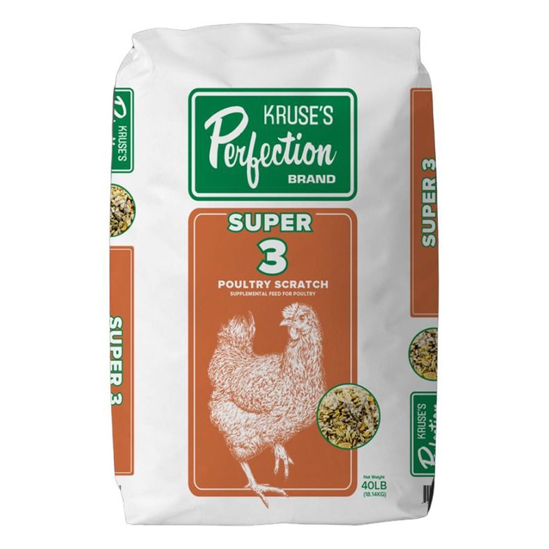 Kruse's Perfection Super 3 Poultry Scratch 40lb