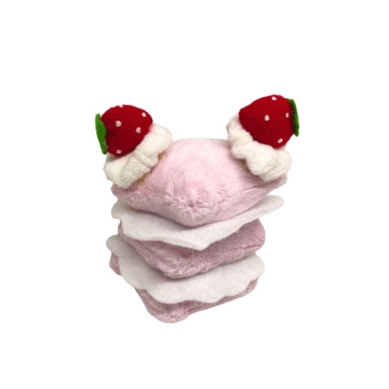 MyBestFriend Plush Cake Square with Strawberries