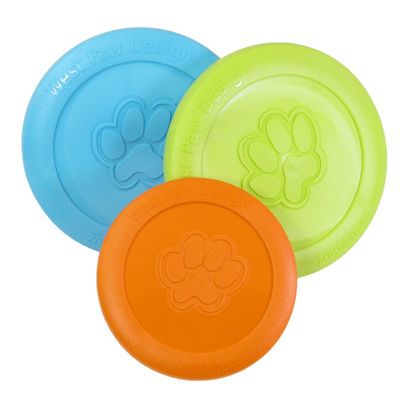 West Paw Zisc Flying Disc Fetch Dog Toy