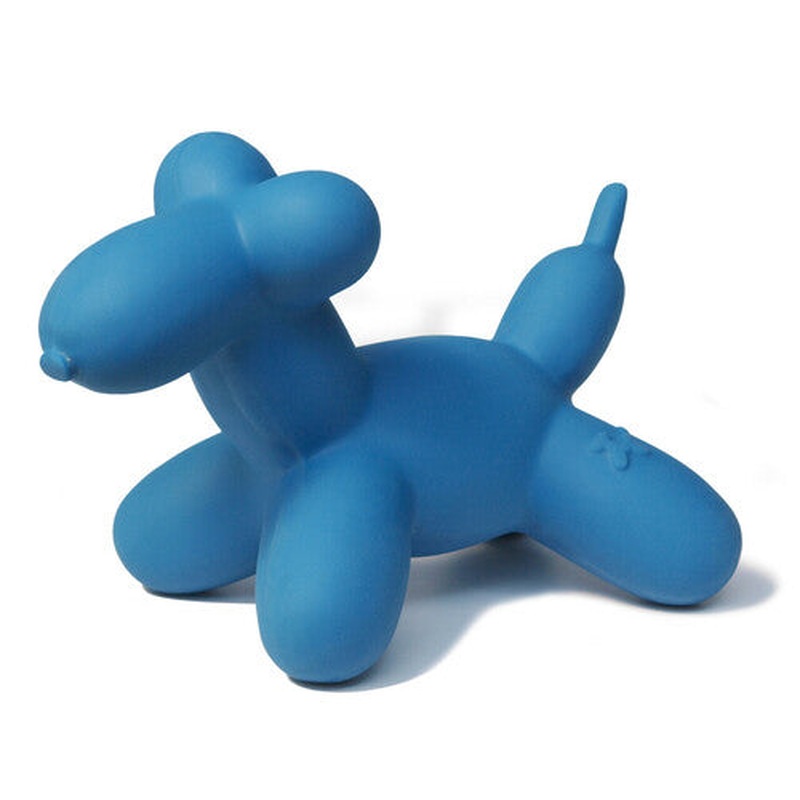 Charming Pet Latex Squeaker Dog Toy - Blue Balloon Dog