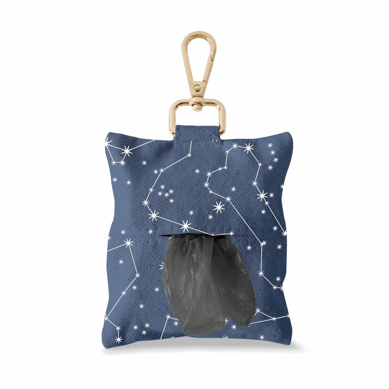 Fringe Studio - Canvas Dog Poop Bag Celestial Blue