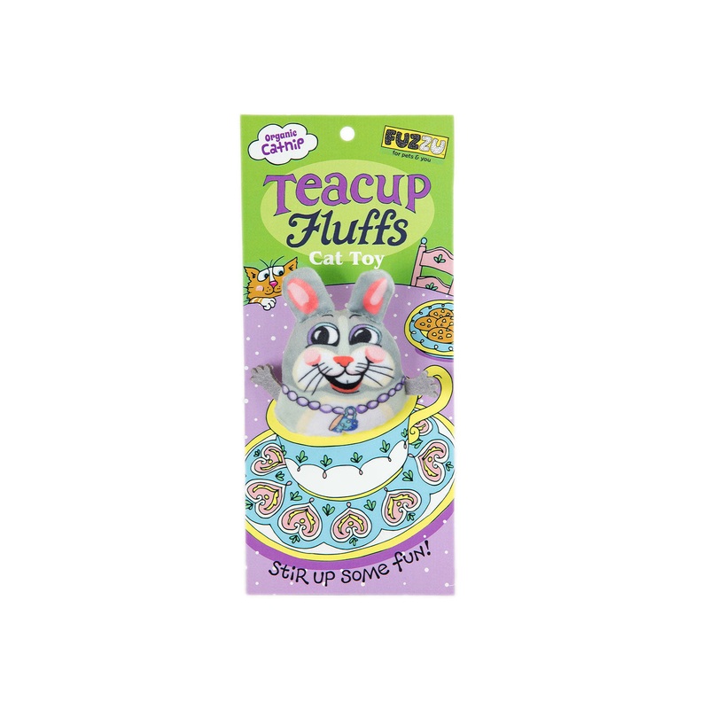 Fuzzu Tea Cups Cat Toy Bunny