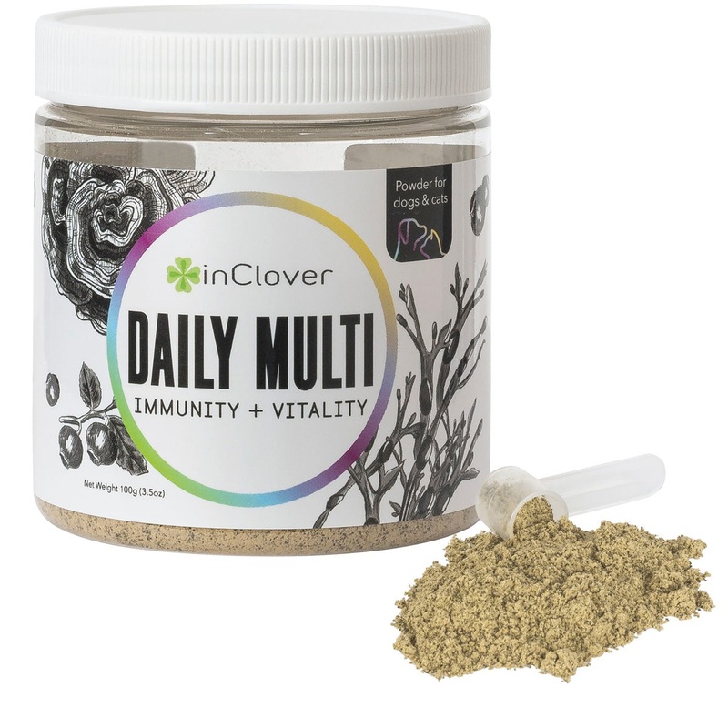 inClover Daily Multi Immunity + Vitality Multivitamin Supplement For Dogs & Cats - 100c