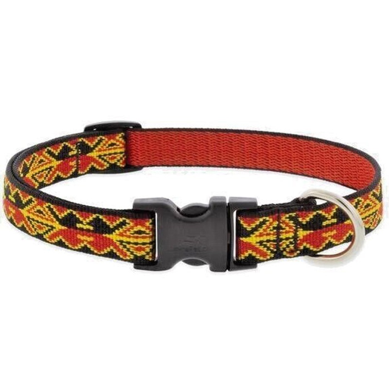 Lupine Collar 3/4" Wide x 9-14" Neck Size Monarch Red