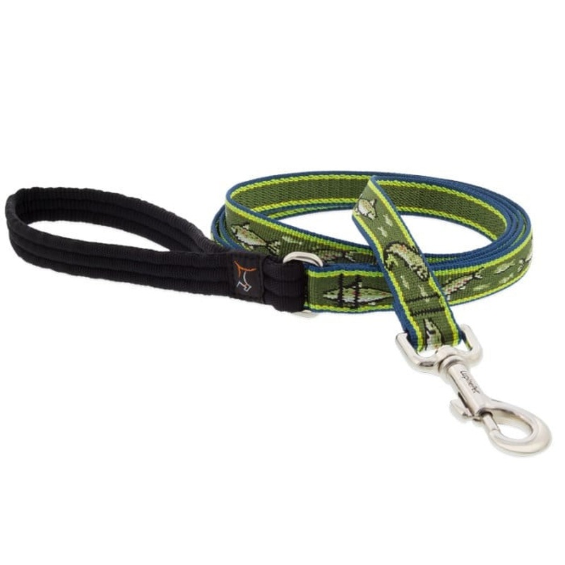 Lupine Dog Leash 3/4" Wide x 4' Length Brookies