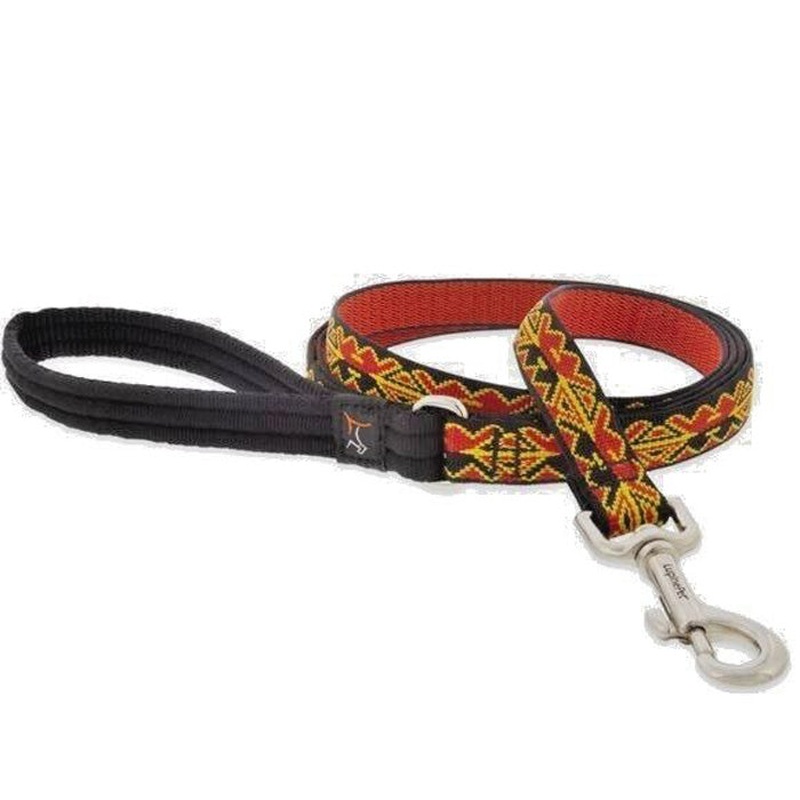 Lupine Dog Leash 3/4" Wide x 6' Length Monarch Red