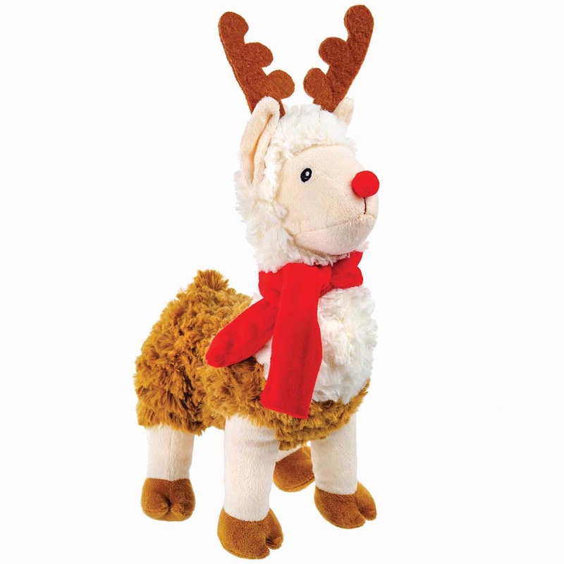 Prestige Snuggle Pals Christmas Llama w/Antlers