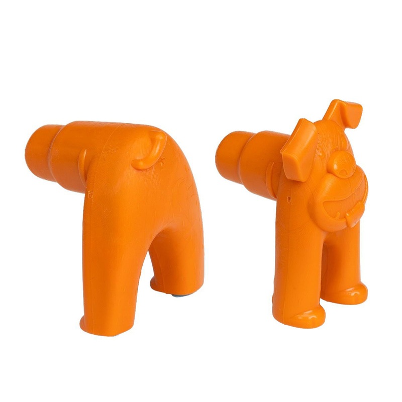 West Paw Toppl Stopper Tangerine Dog Treat Toy