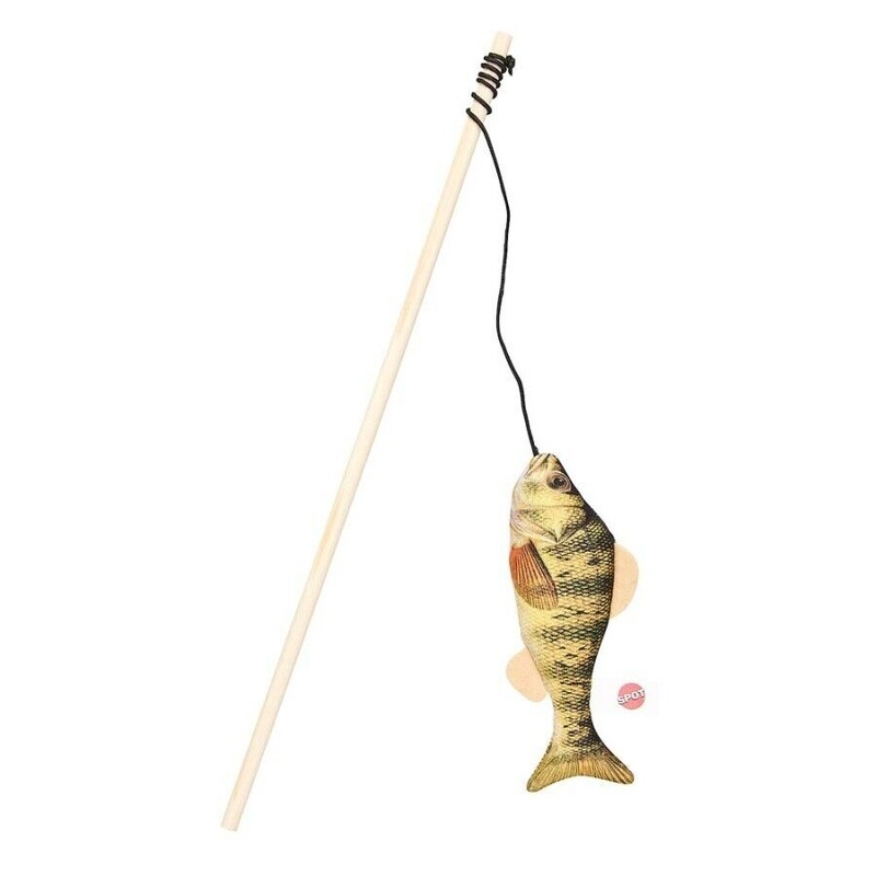 Ethical Gone Fishin Teaser Wand Cat Toy, Color Varies