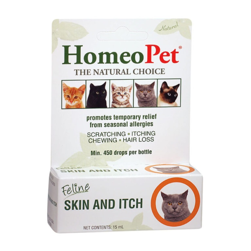 HomeoPet Feline Skin & Itch Relief Cat Allergy Medicine 15ml