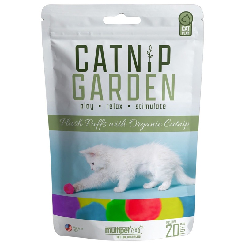 Multipet Catnip Garden Organic Puffs 20 Count