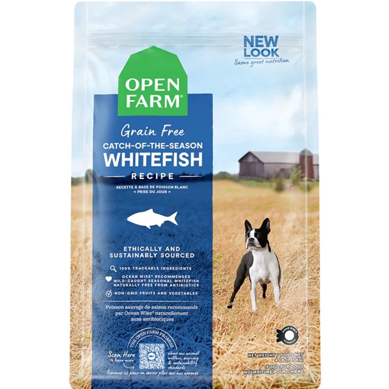 Open Farm Grain-Free Dry Dog Food -  Catch-of-the-Season Whitefish - 22lb Bag