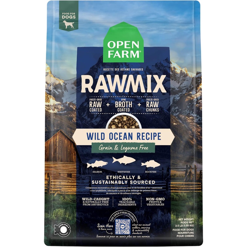 Open Farm RawMix Grain-Free Dry Dog Food - Wild Ocean  20lb Bag