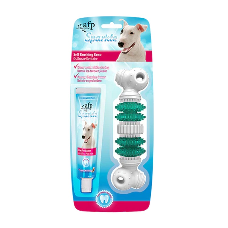 Afp - Sparkle Self Brushing Bone w/ Toothpaste Kit