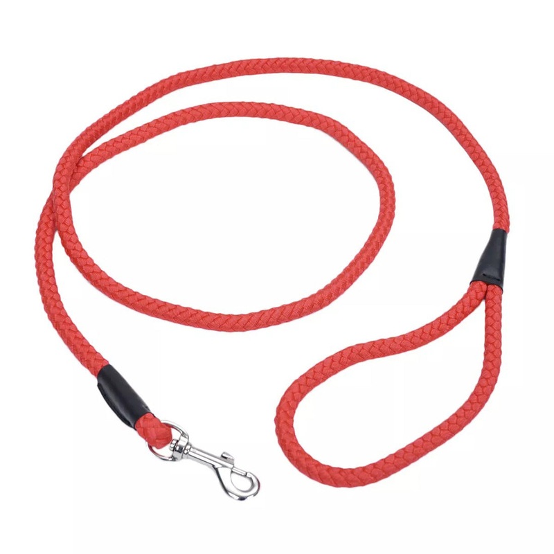 Coastal Rope Dog Leash 1/2"x 6' Red