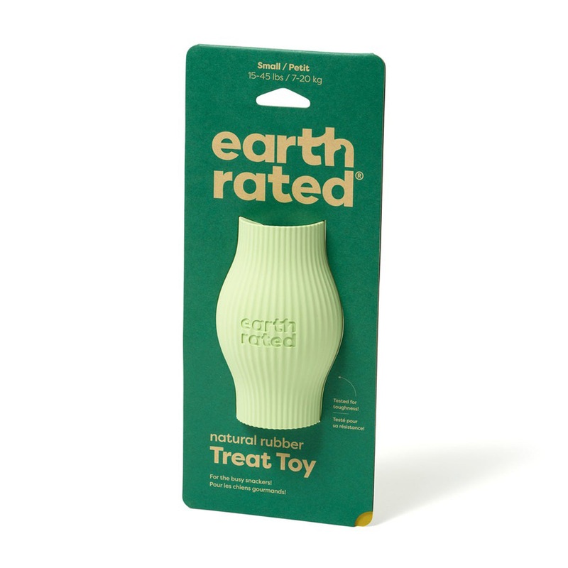 Earth Rated Rubber Treat Dispenser Dog Toy Green Small