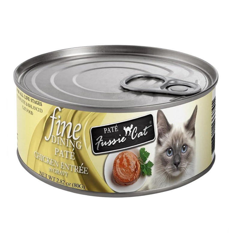 Fussie Cat Wet Cat Food - Fine Dining Chicken Wet Cat Food 2.82oz Can