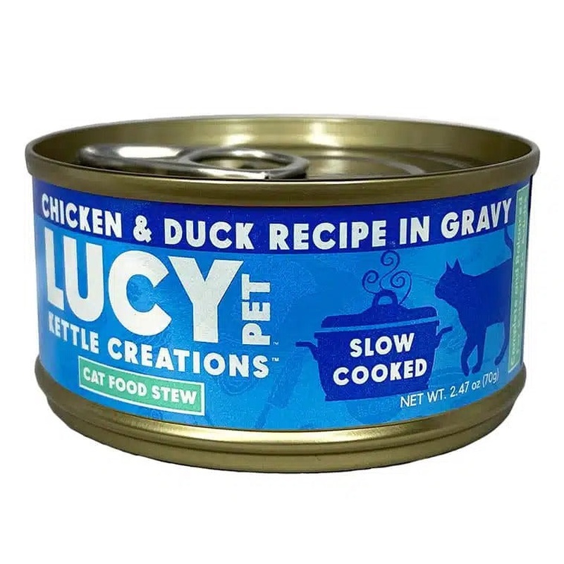 Lucy Pet Chicken and Duck Recipe in Gravy Wet Cat Food 2.47oz