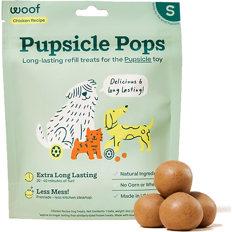 Woof Pupsicle Pops Beef Small Dog Treats 6oz