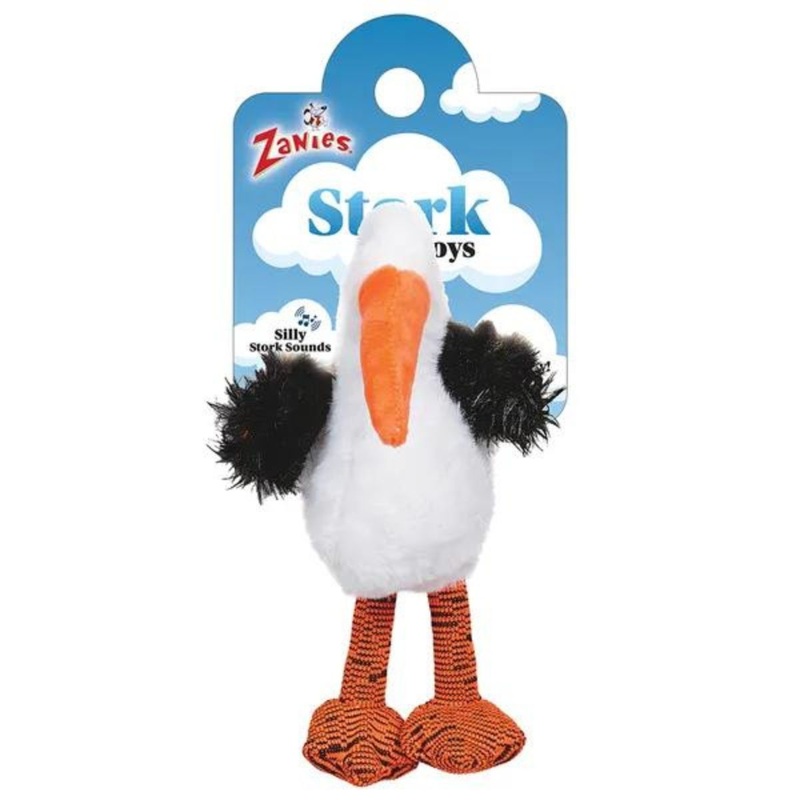 Zanies Leggy Stork Toy 9"