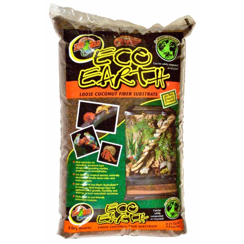 ZOO MED Eco Earth Coconut Fiber Substrate 8qt