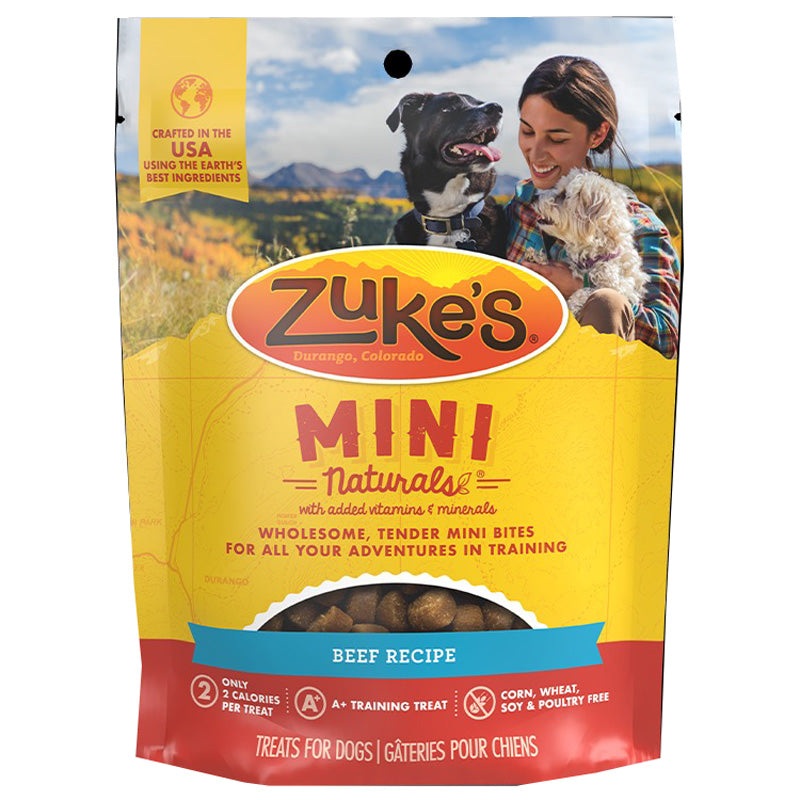 Zuke's Mini Naturals Beef Recipe Dog Treats 1lb